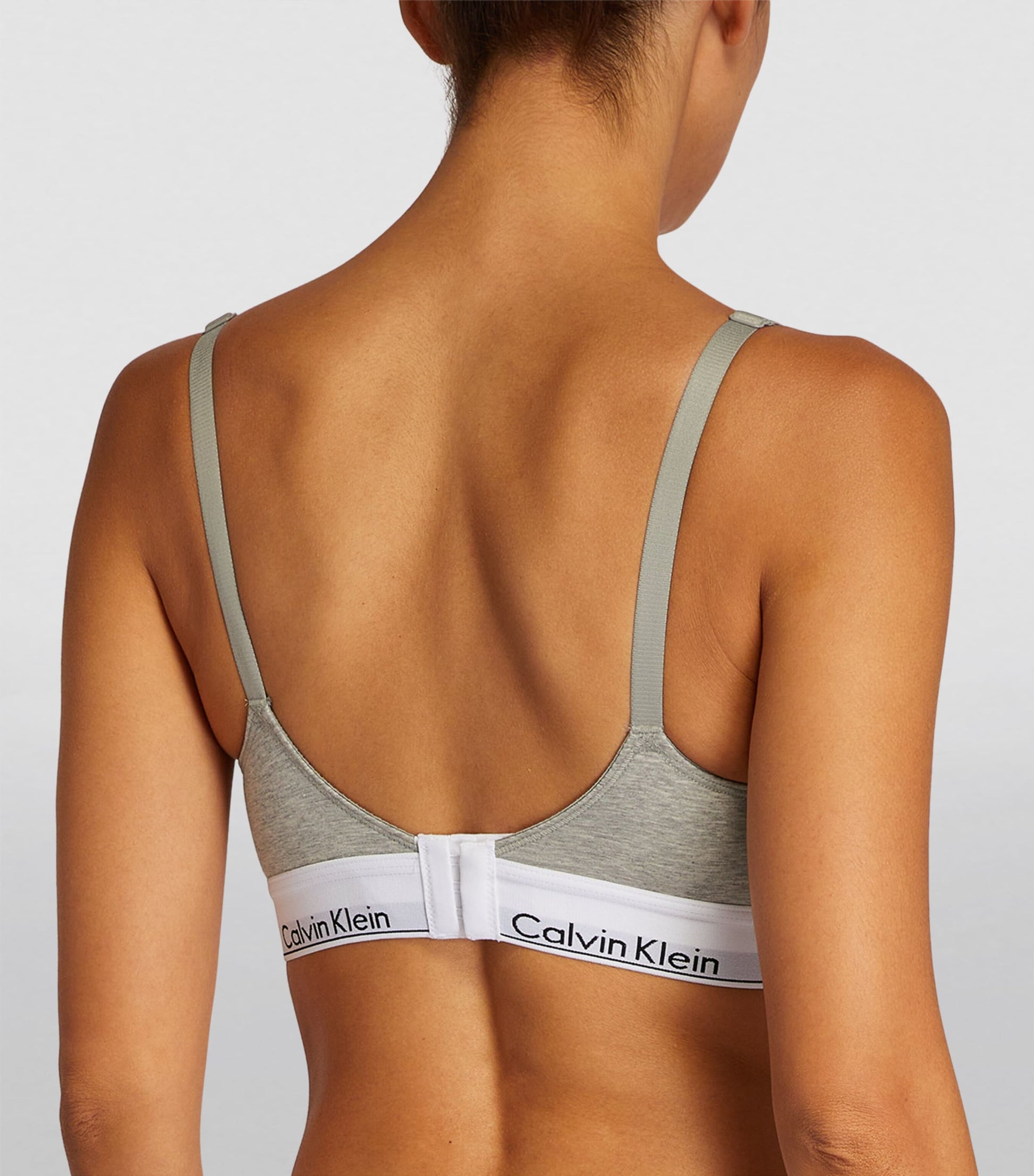 Calvin Klein Grey Logo Maternity Bra