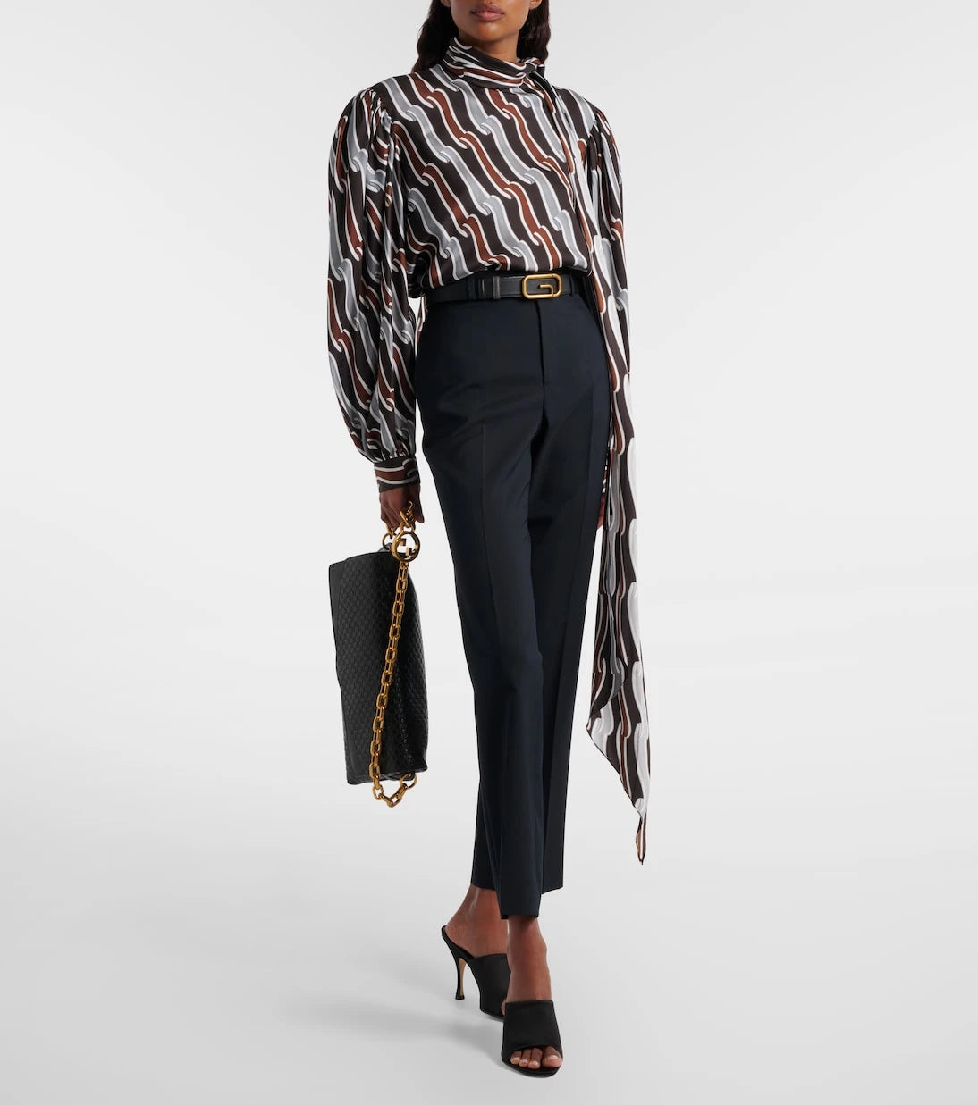 Gucci - Logo wool straight pants
