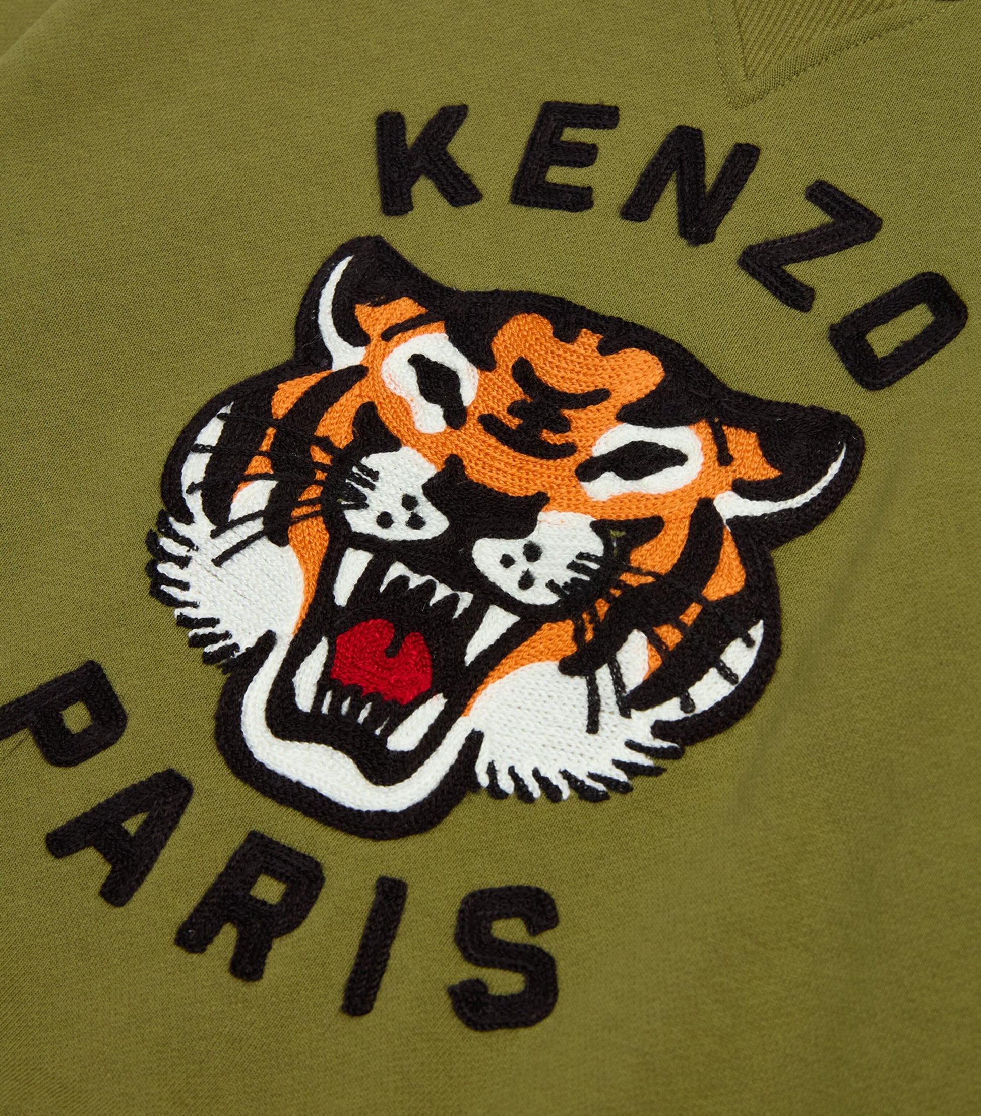 Kenzo Kids Cotton Crochet-Tiger Sweatshirt (2-14 Years)