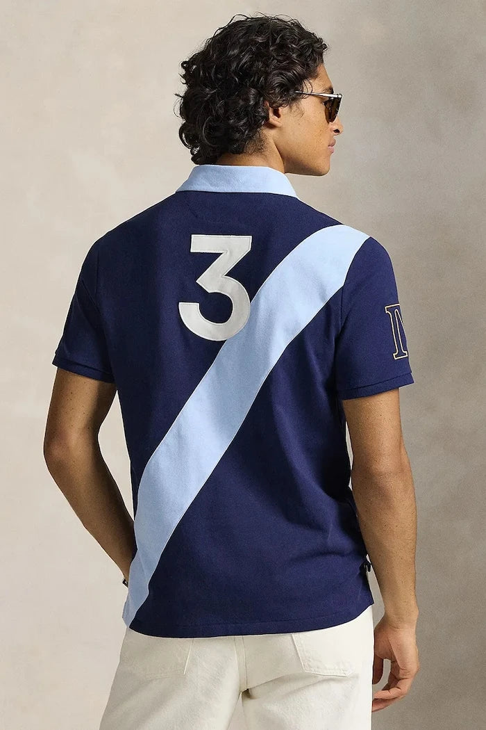 Памучна тениска с яка Polo Ralph Lauren