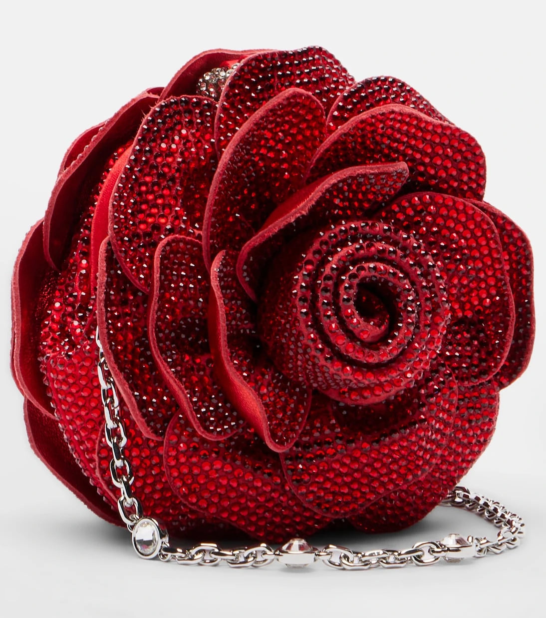 Judith Leiber Couture - Soft Rose Belle crystal-embellished clutch