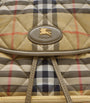 Burberry Beige Check Horseshoe Backpack