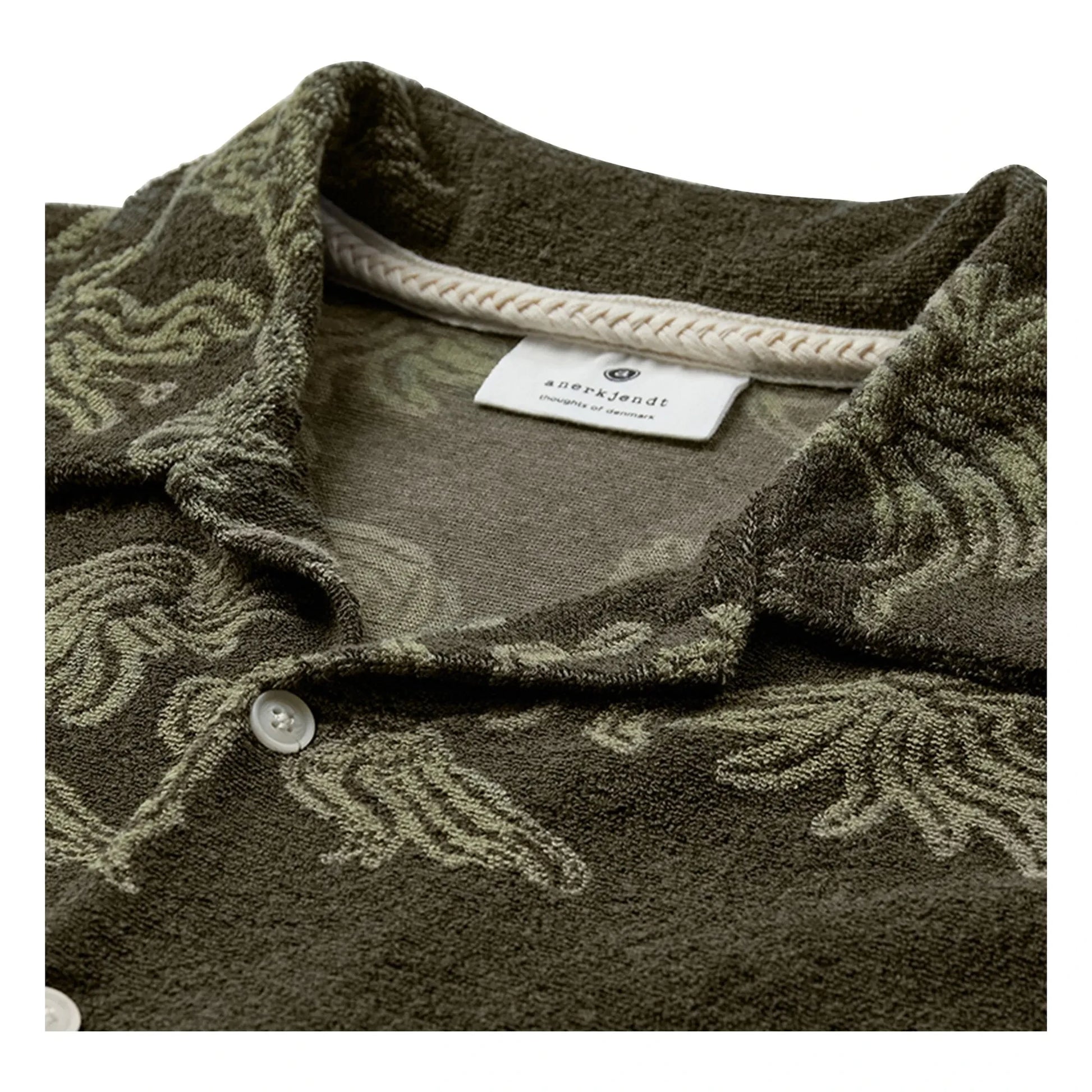 Anerkjendt - Akleander Frotte shirt | Dark green