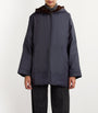 Blue Long-Haired Mink-Lined Technical Jacket