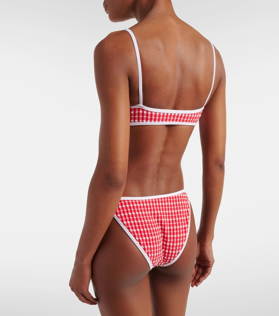 Jade Swim - Muse Scoop gingham bikini top