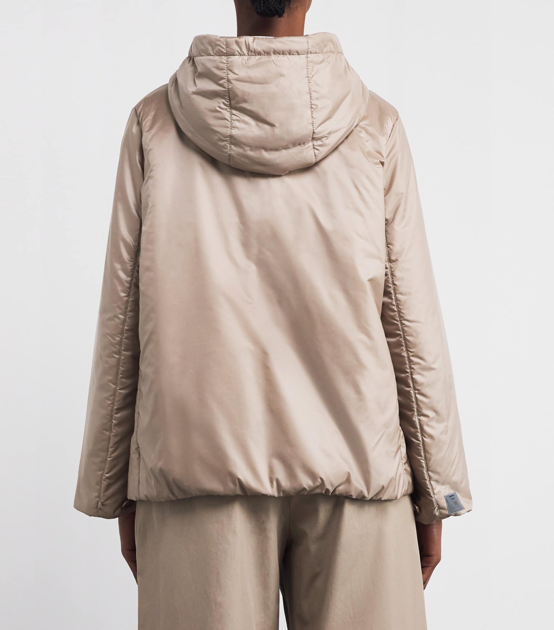 Max Mara Beige The Cube Hooded Puffer Jacket