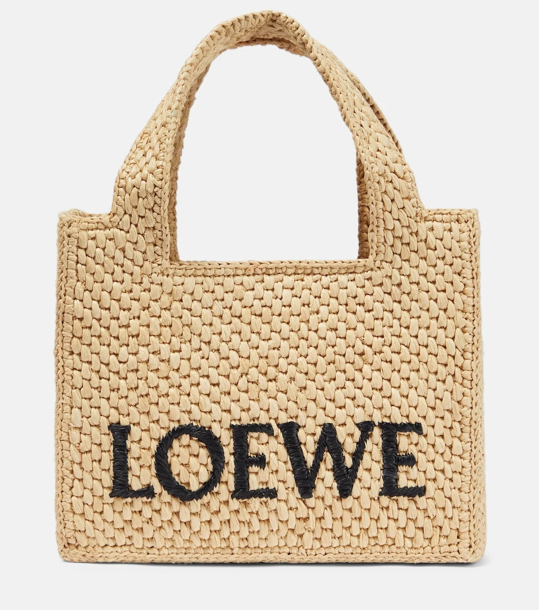 Loewe - حقيبة يد توتس من الرافيا بشعار Paula's Ibiza
