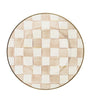 Mocha Check Dinner Plate (25.5cm)