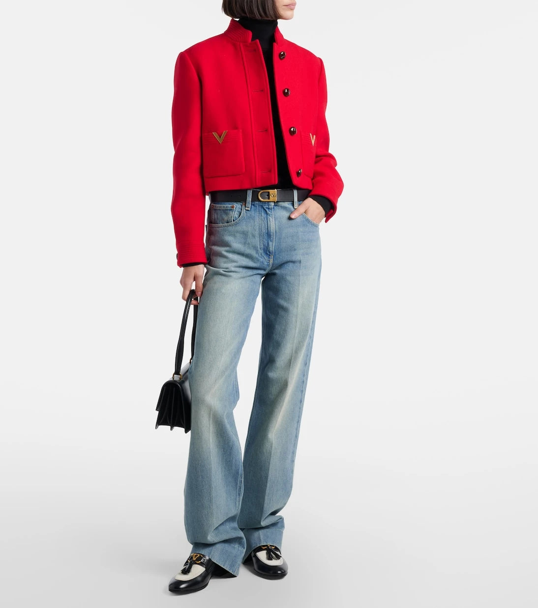Valentino Garavani - Vaniteux VLogo leather loafers