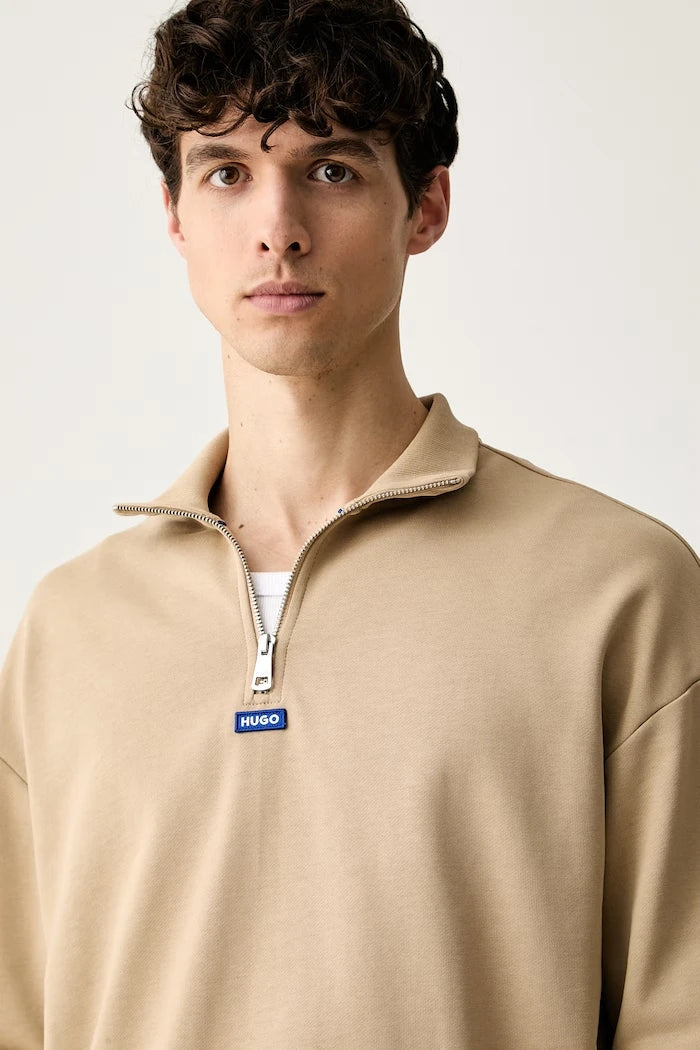 HUGO Blue Erkek Pamuklu Neeler Sweatshirt