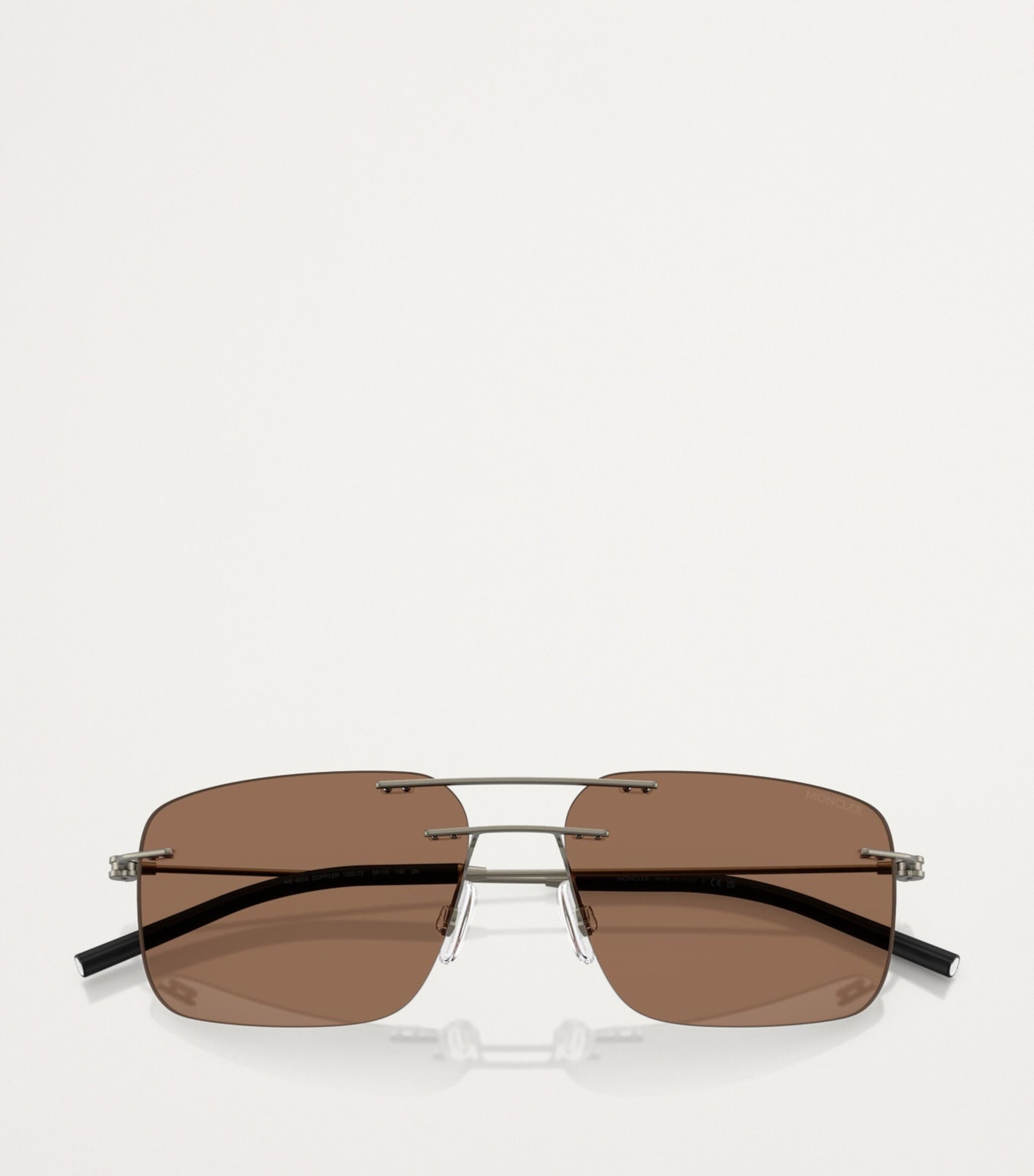 Moncler Grey Steel Doppler ME4003 Sunglasses