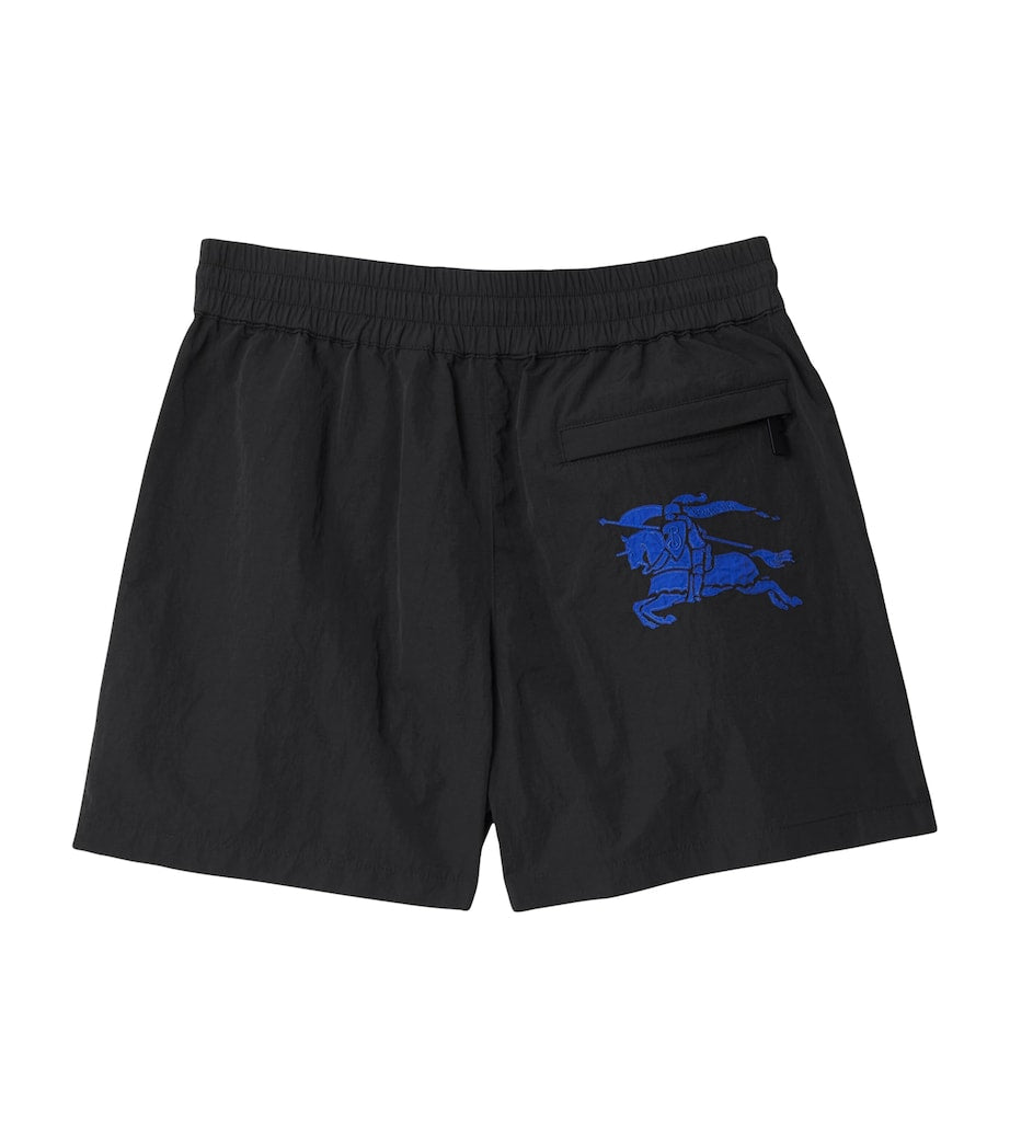 Black Nylon EKD Shorts