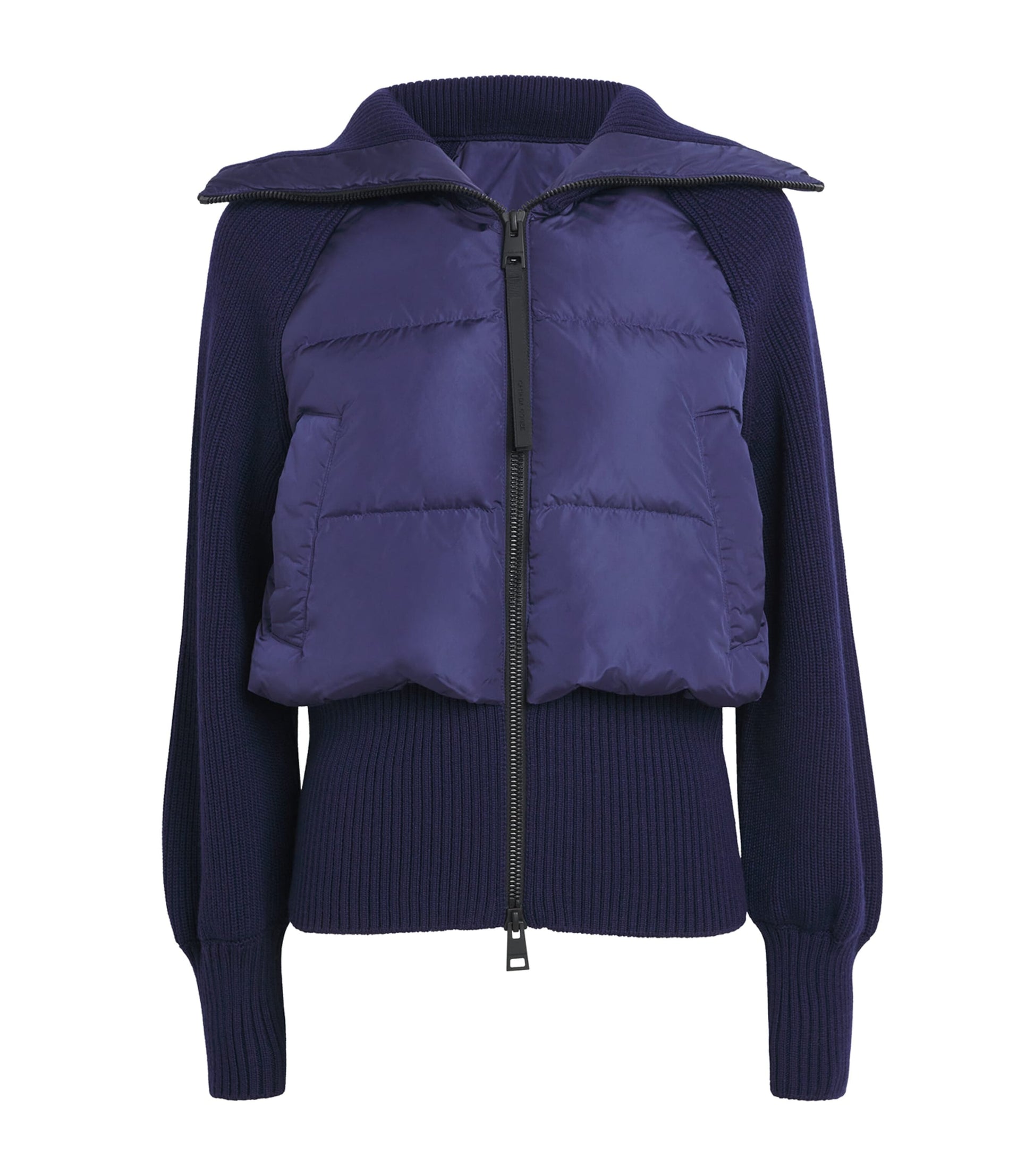 Navy Knitted HyBridge Astoria Jacket