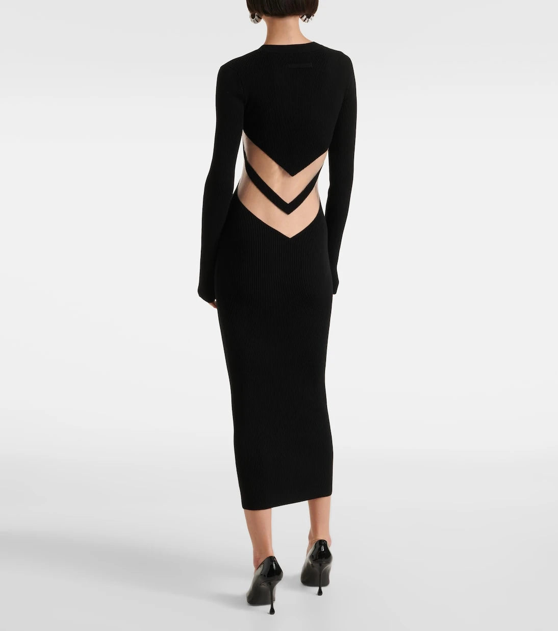 Jean Paul Gaultier - Paneled jersey midi dress