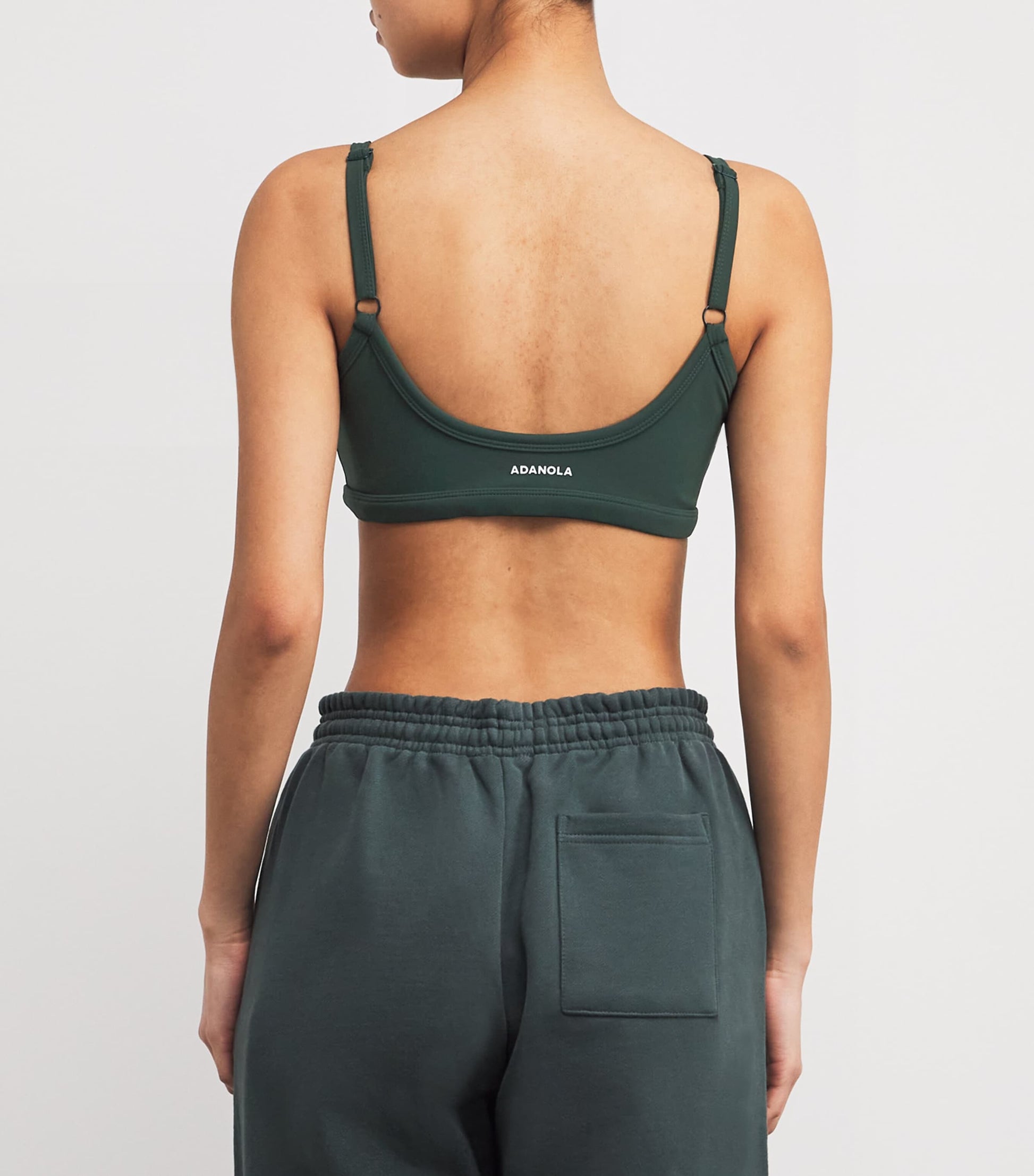 Adanola Green Ultimate Scoop Sports Bra