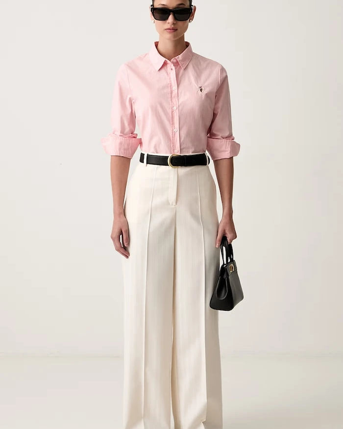 U.S. Polo Assn. Kadın Pamuklu Classic Fit Poplin Gömlek