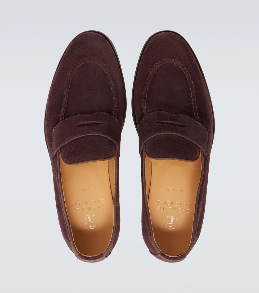 Brunello Cucinelli - Suede penny loafers