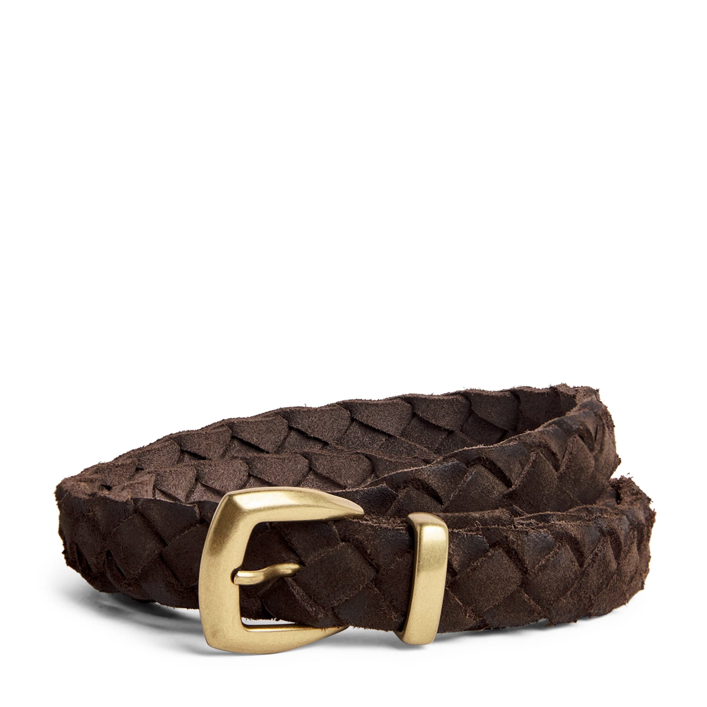 Suede Braided Belt