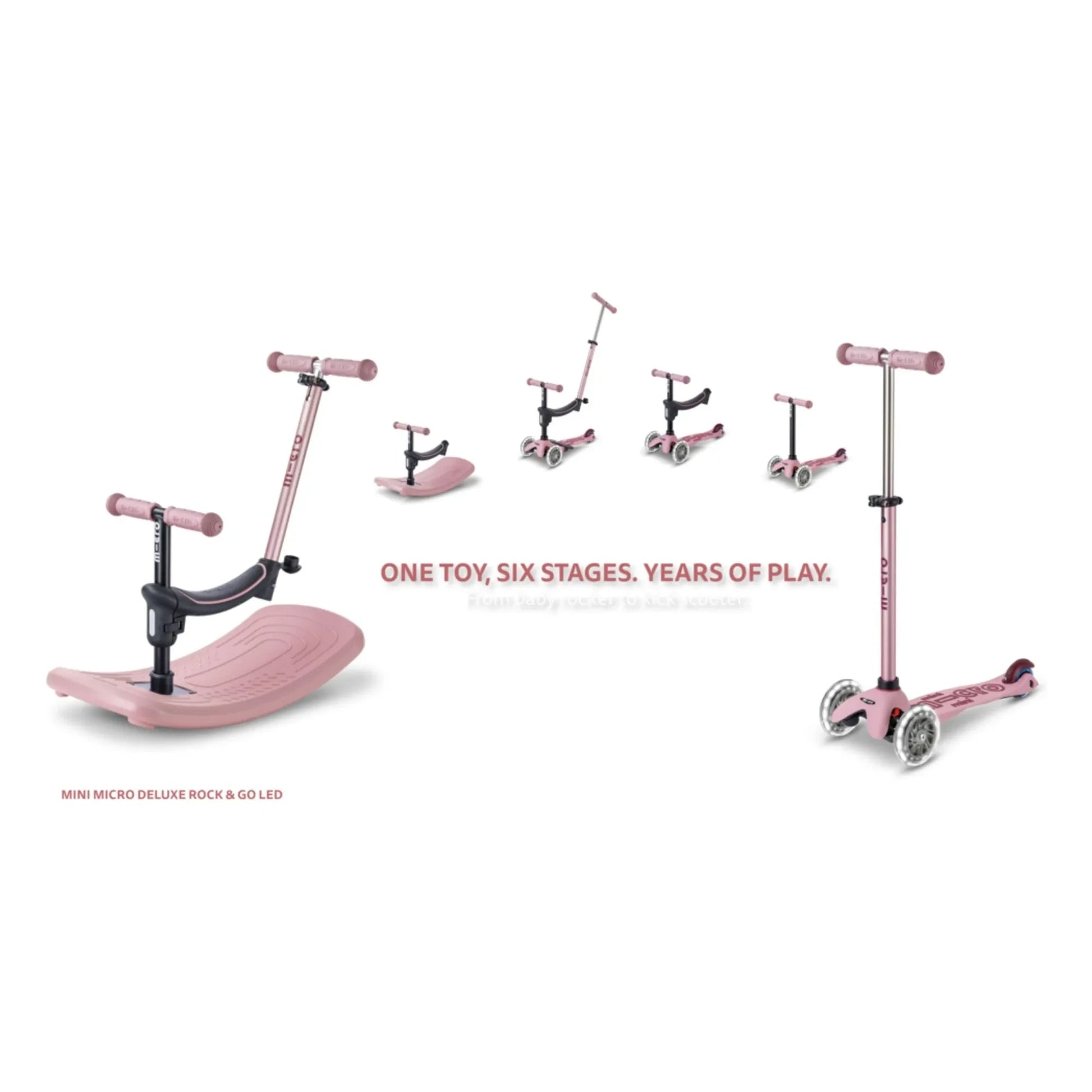 Micro - Rock&amp;Go LED scooter | Dusty Pink