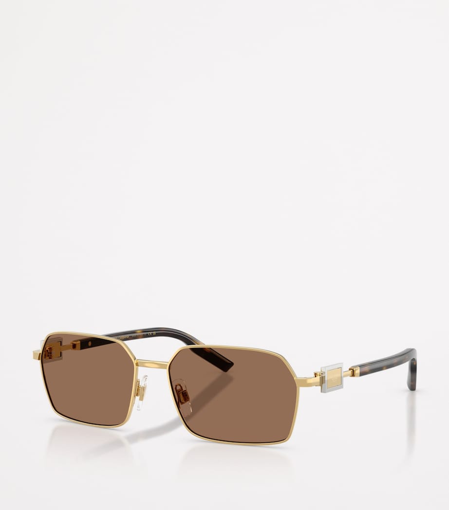 Dolce & Gabbana Wire-Frame Rectangular Sunglasses