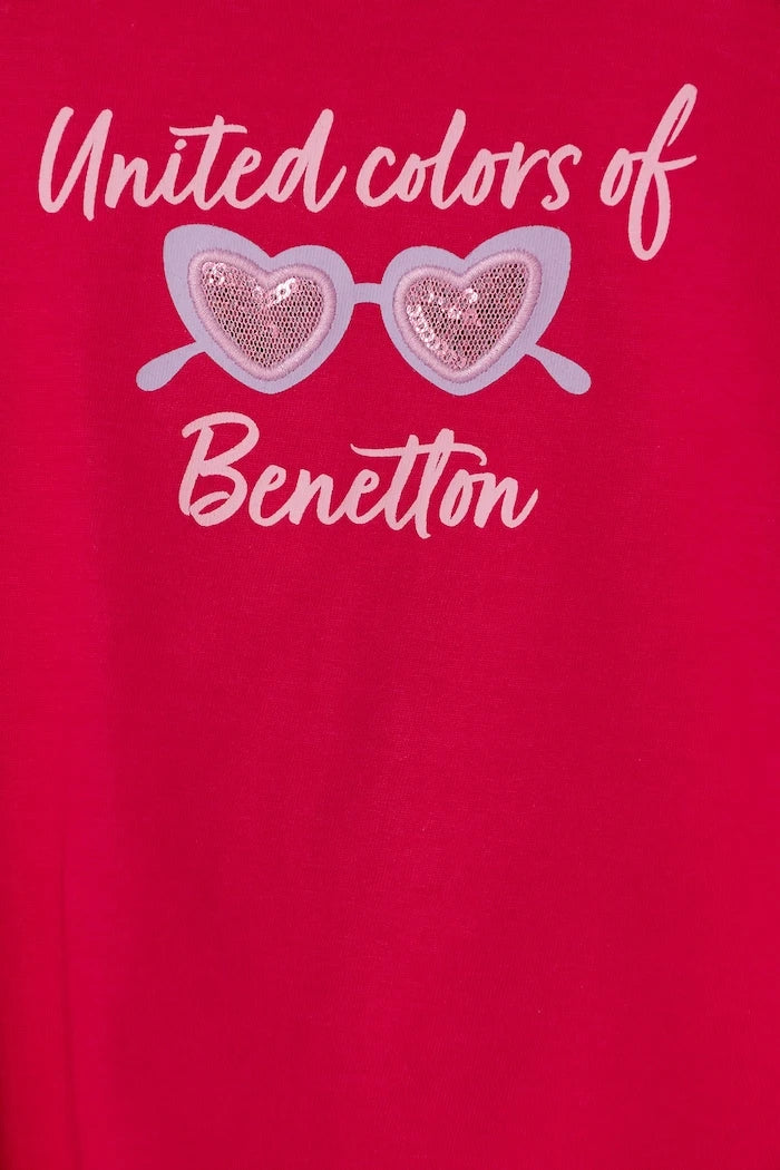 United Colors of Benetton çocuk pamuklu tişört