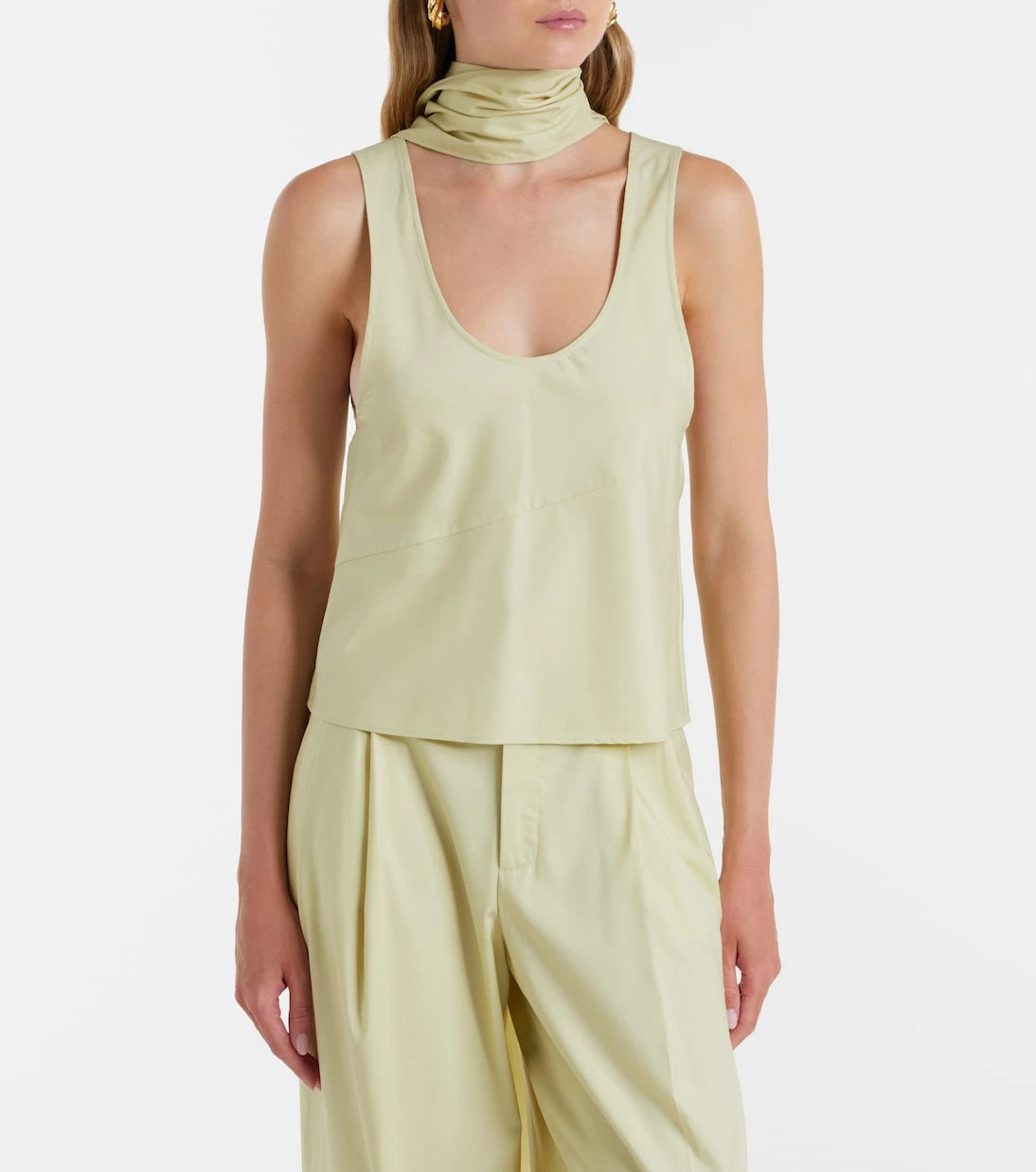 Aya Muse - Olena scarf-detail top
