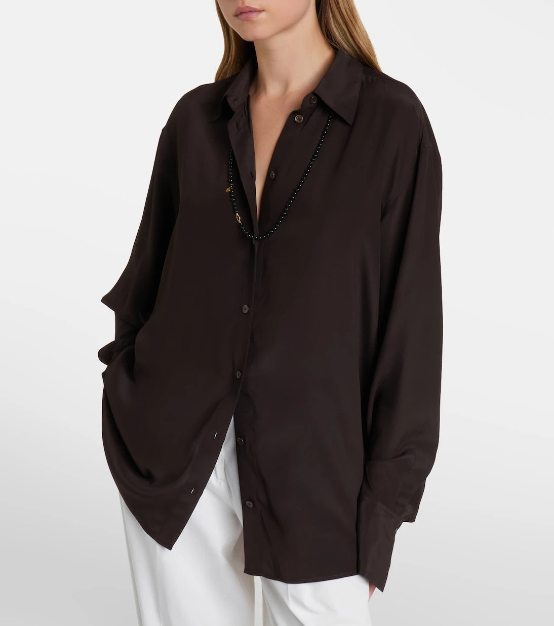 Toteme - Silk crêpe shirt