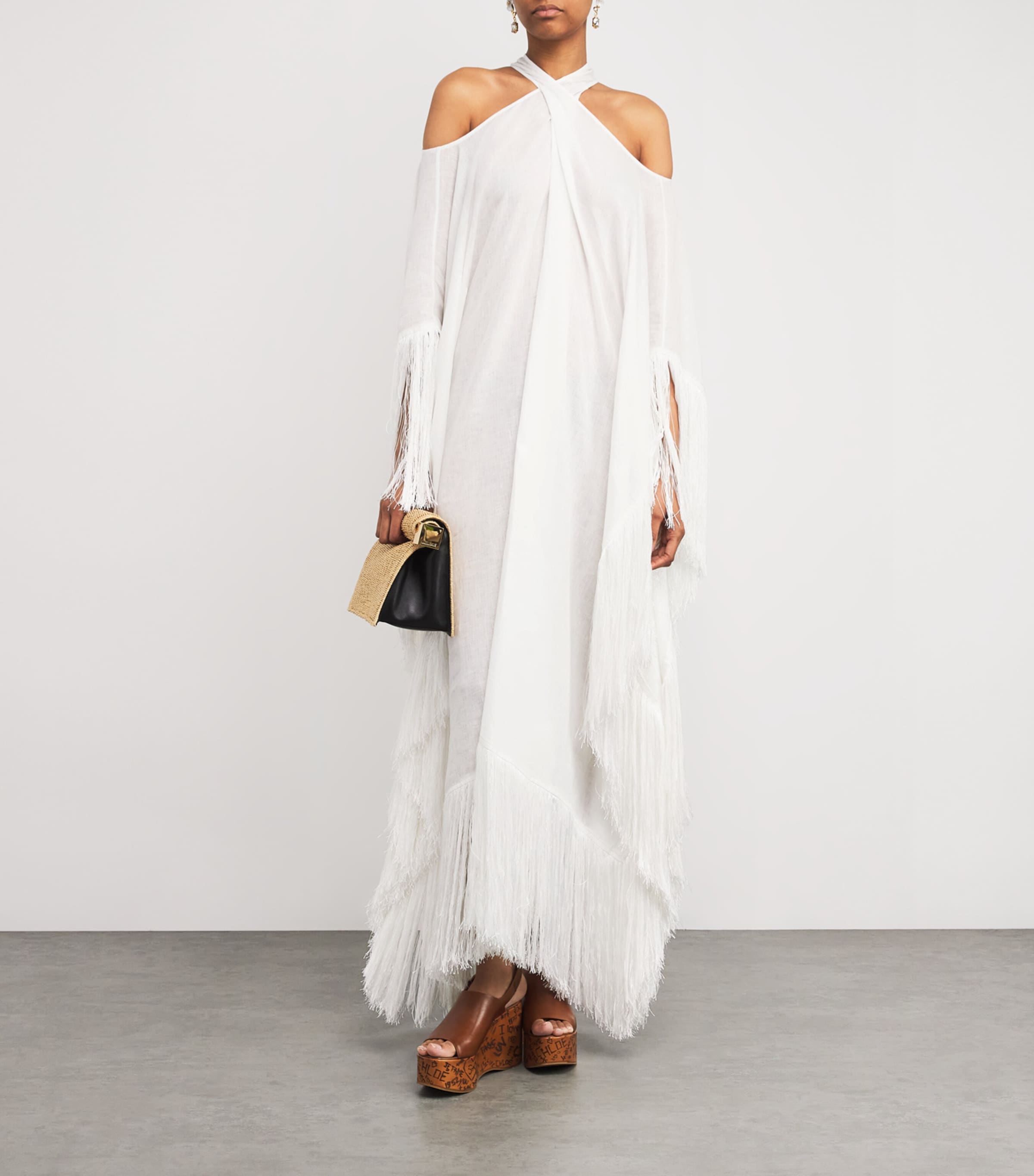 White Linen Bambolino Kaftan