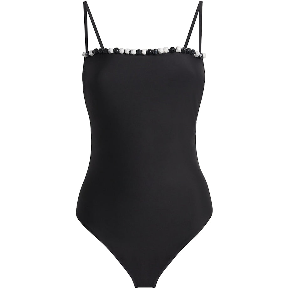 Black Beaded Baci Swimsuit