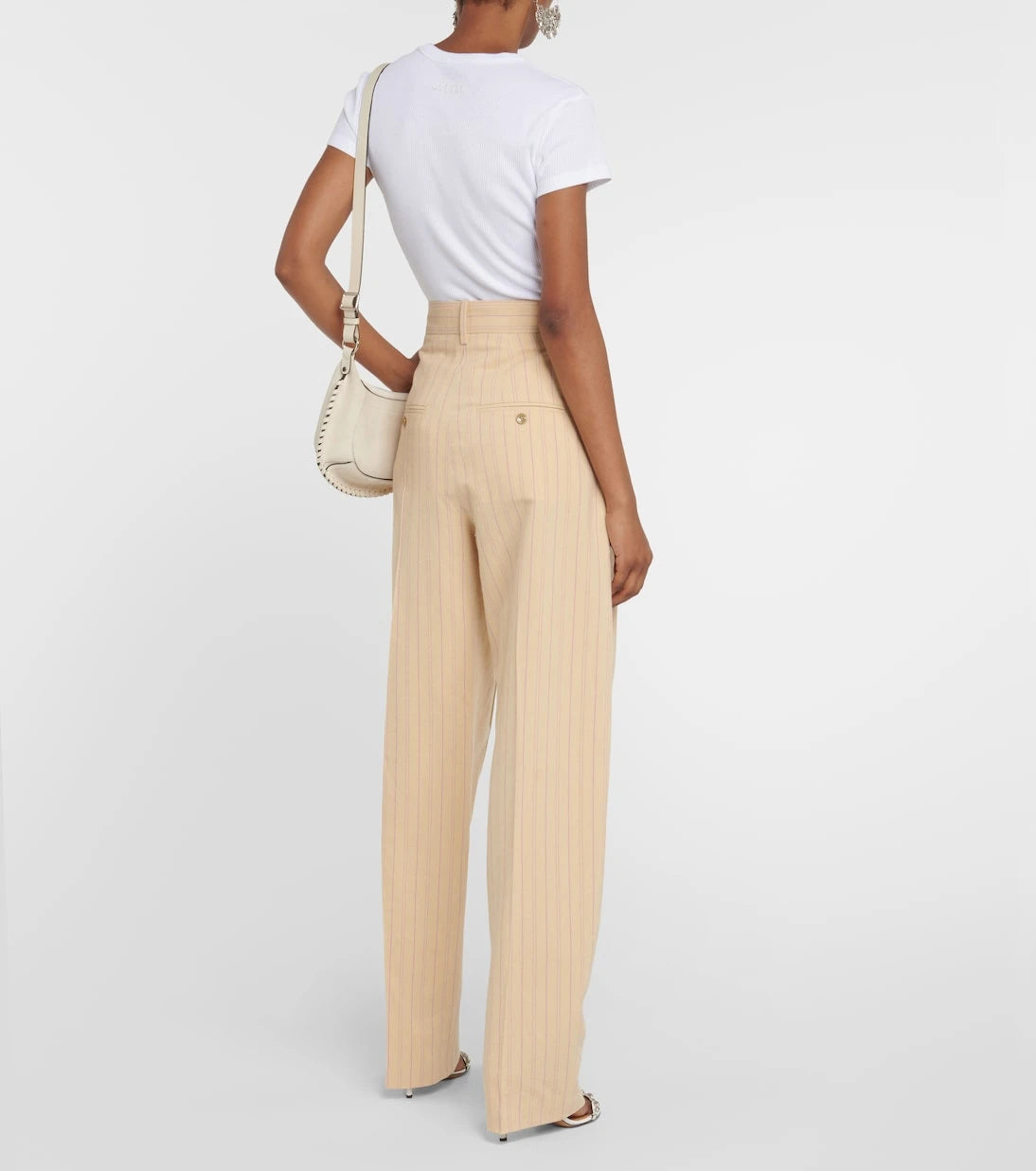 Isabel Marant - Sopiavea pinstriped high-rise pants