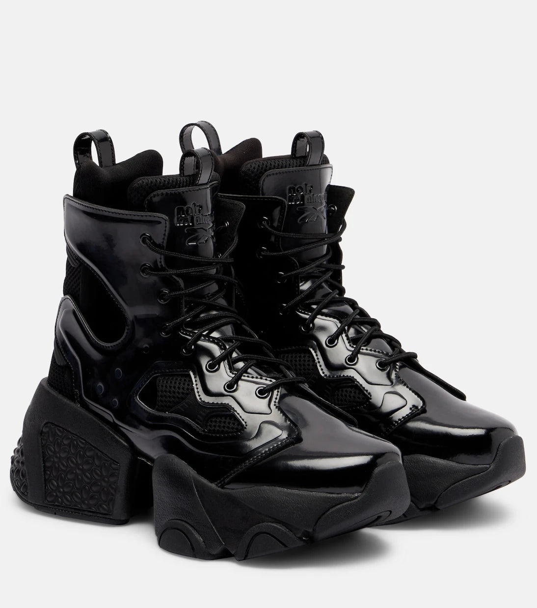 Noir Kei Ninomiya - x Reebok cutout platform ankle boots