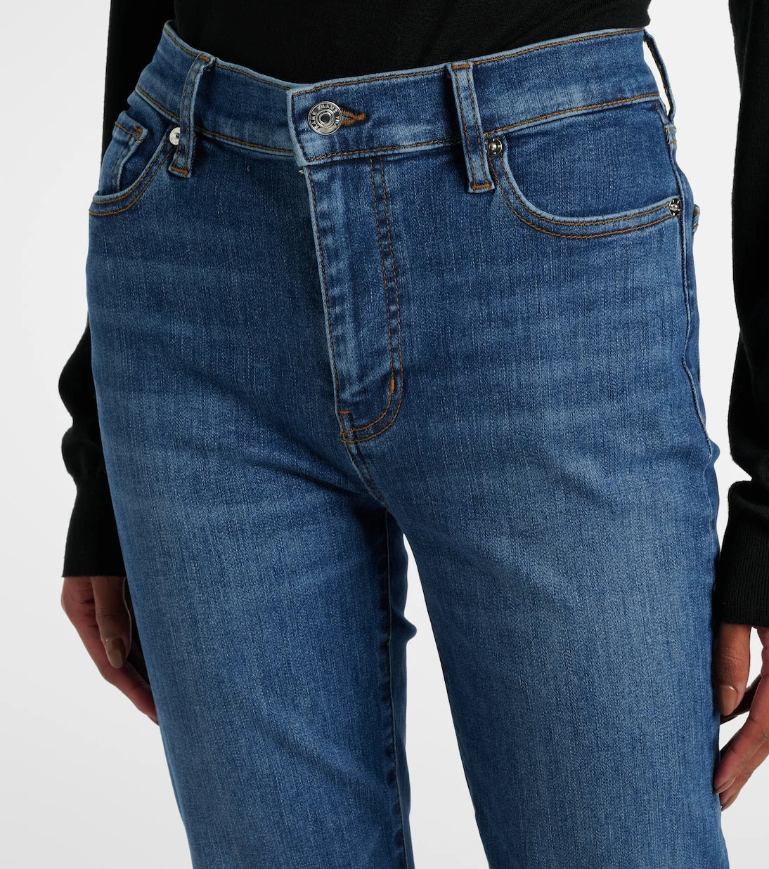 Frame - Le High Straight cropped straight jeans