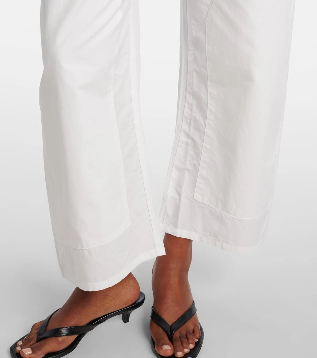 Leset - Kyoto cotton barrel-leg pants