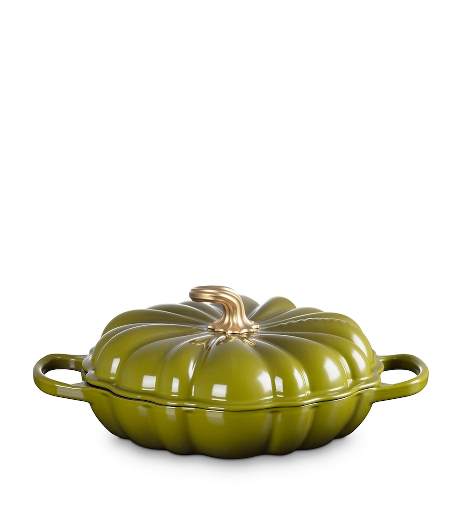 Cast Iron Pumpkin Shallow Casserole Dish (28cm)