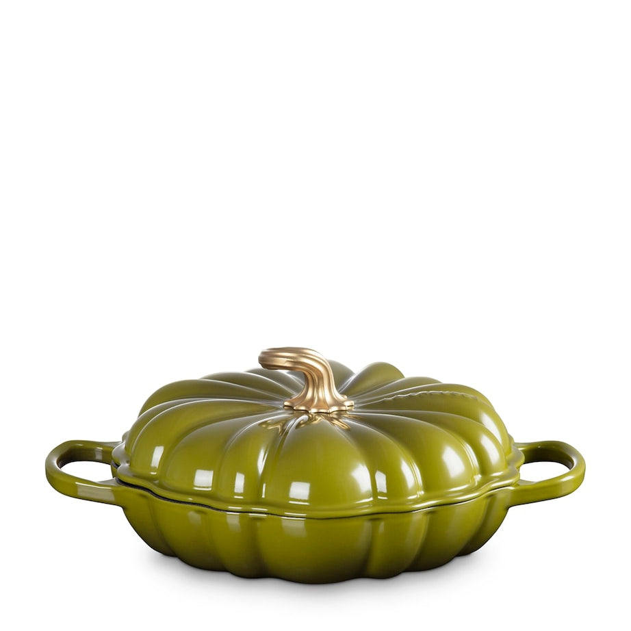 Cast Iron Pumpkin Shallow Casserole Dish (28cm)