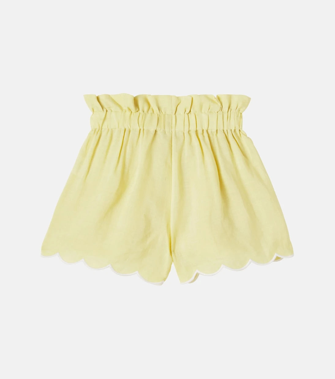 C'era Una Volta - Embroidered ramie shorts