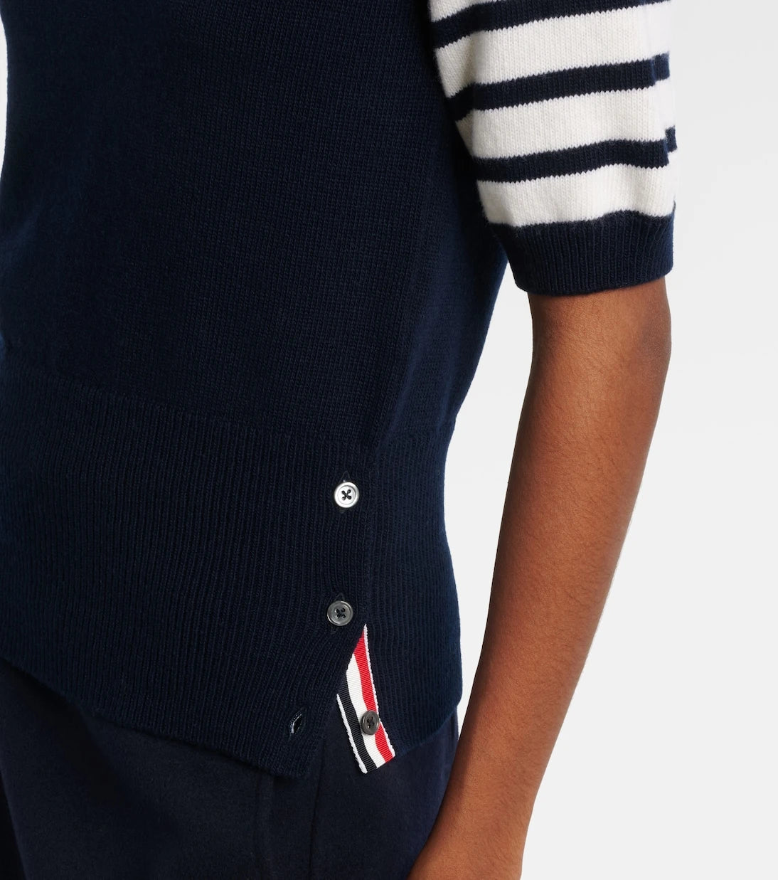 Thom Browne - 4-Bar knitted virgin wool sweater