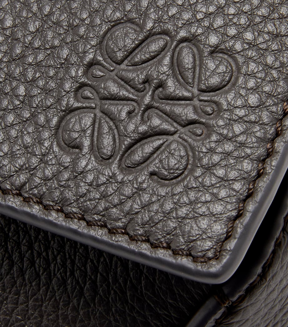 LOEWE Grey Small Leather Puzzle Edge Top-Handle Bag