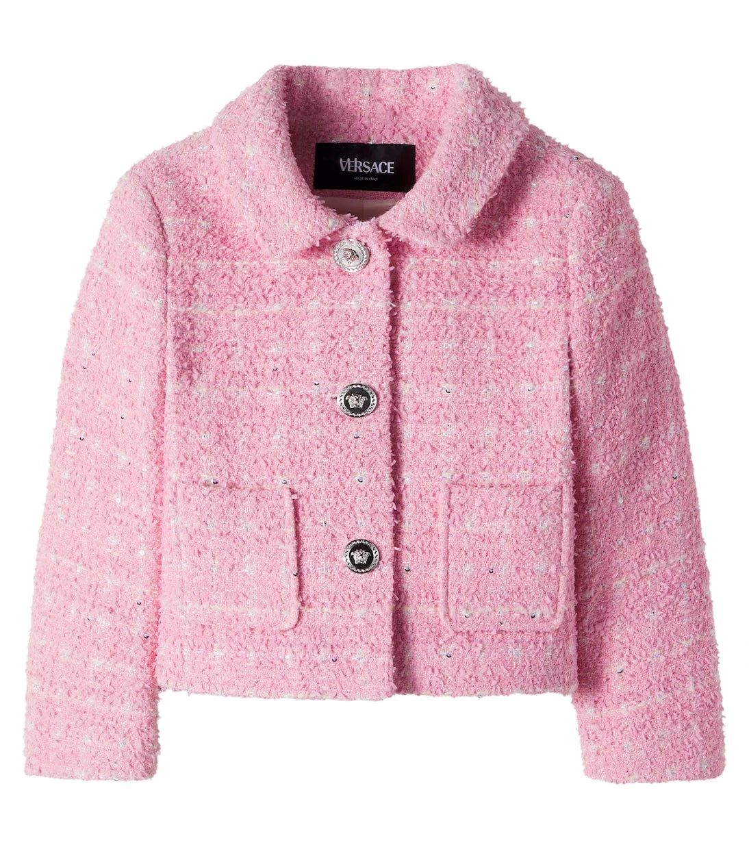 Versace Kids - Medusa tweed jacket