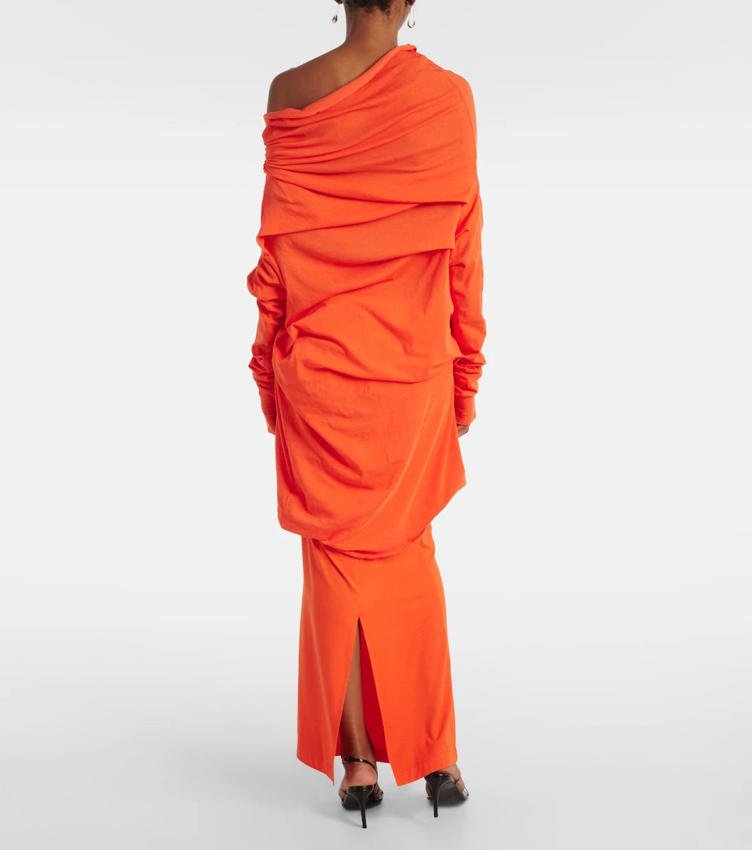 Entire Studios - Bound one-shoulder cotton-blend top