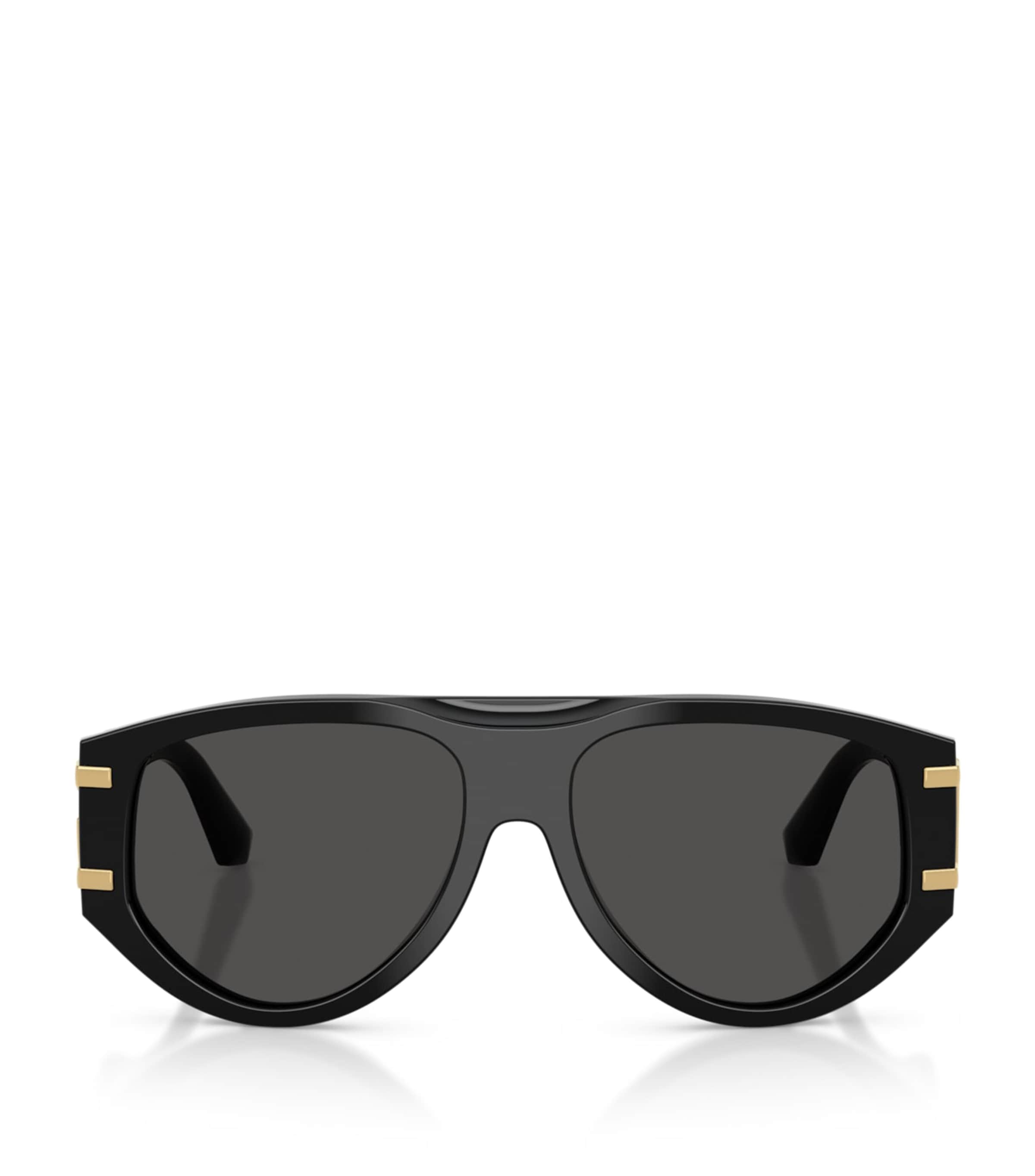 Dolce & Gabbana Black DG Millennials Pilot Sunglasses
