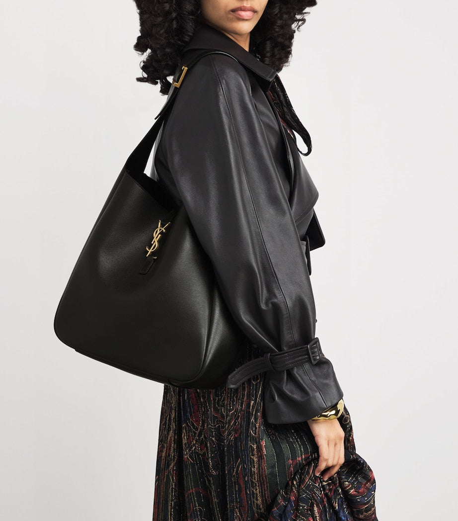 Saint Laurent Black Large Le 5 à 7 Shoulder Bag