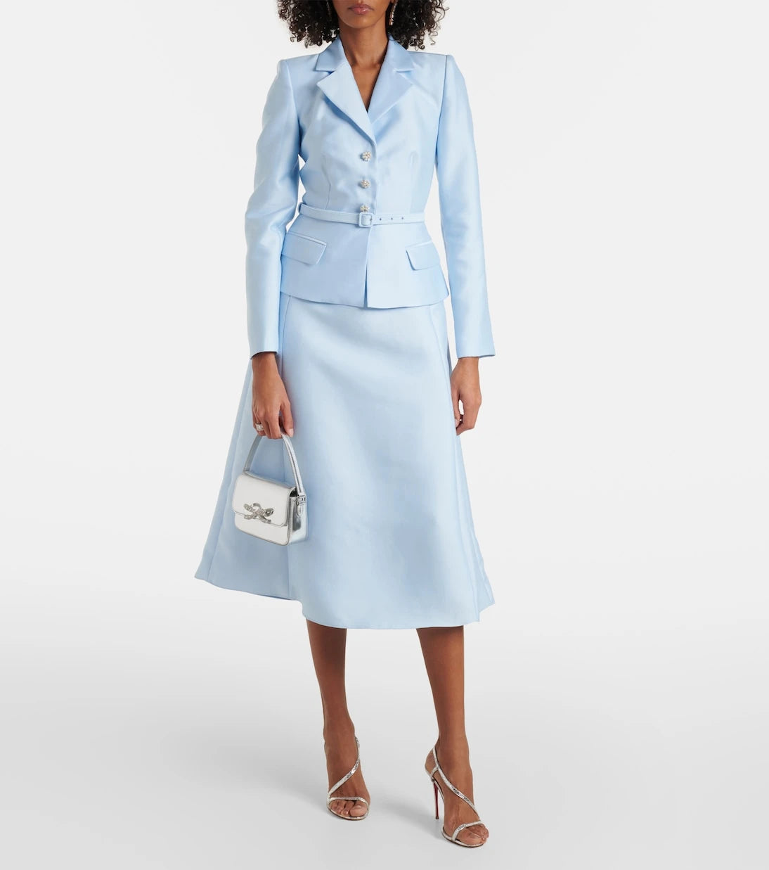 Self-Portrait - Crêpe midi dress
