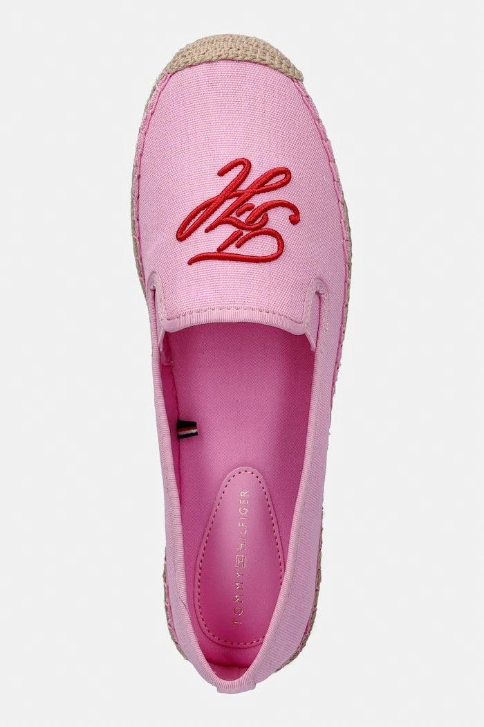 Tommy Hilfiger еспадрили дамски TH SCRIPT SUMMER ESPADRILLE