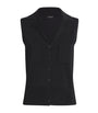 Joseph Milano Knit Stretch Waistcoat Black