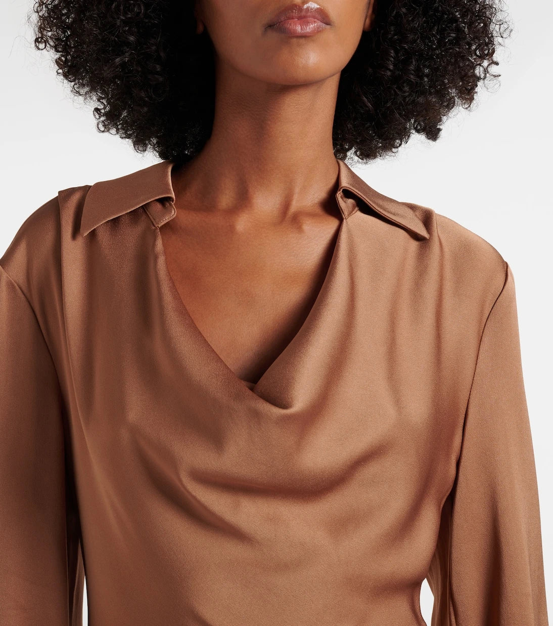 Simkhai - Adelle draped satin gown