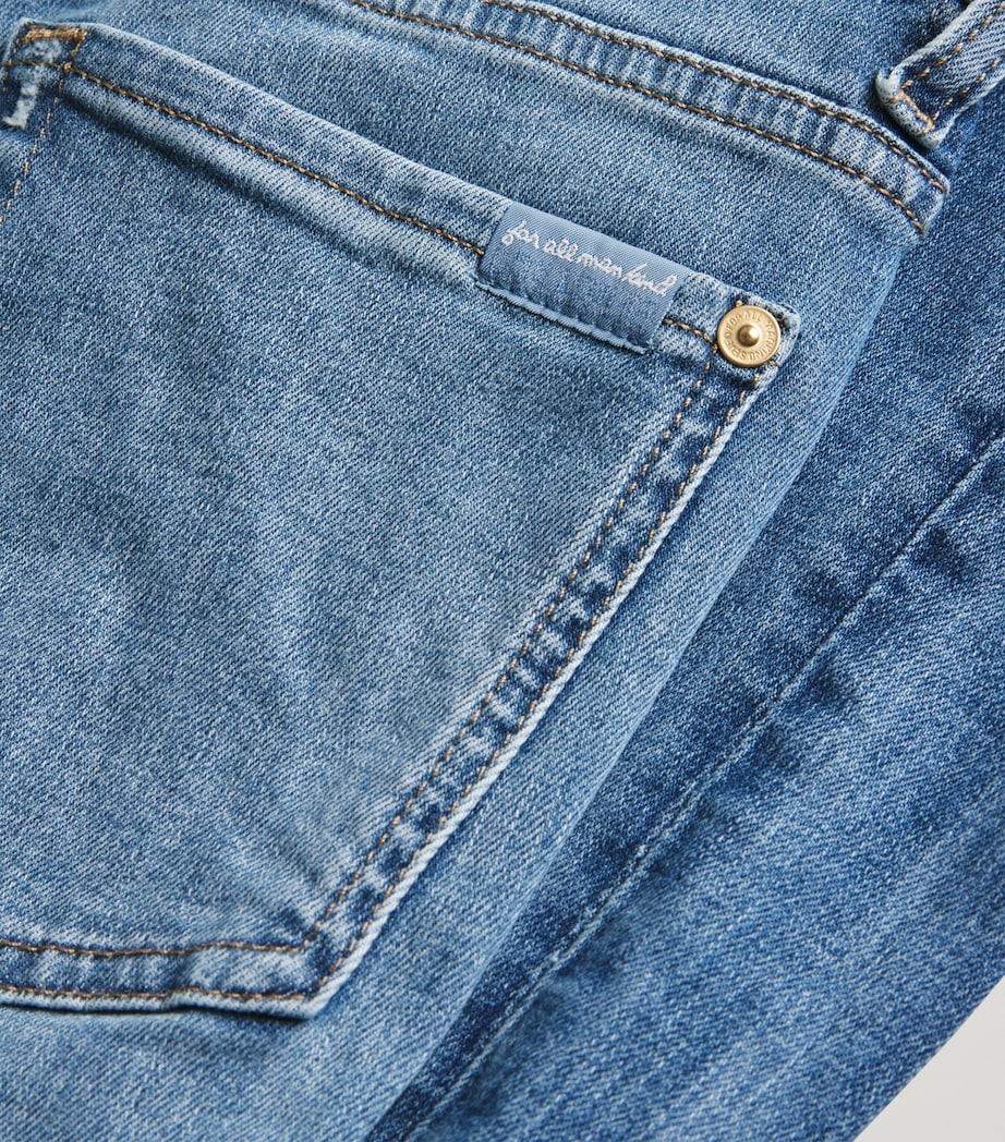 7 For All Mankind Blue Modern Dojo Soho Flared Jeans