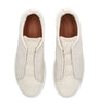 Zegna Leather and Suede Triple Stitch Sneakers