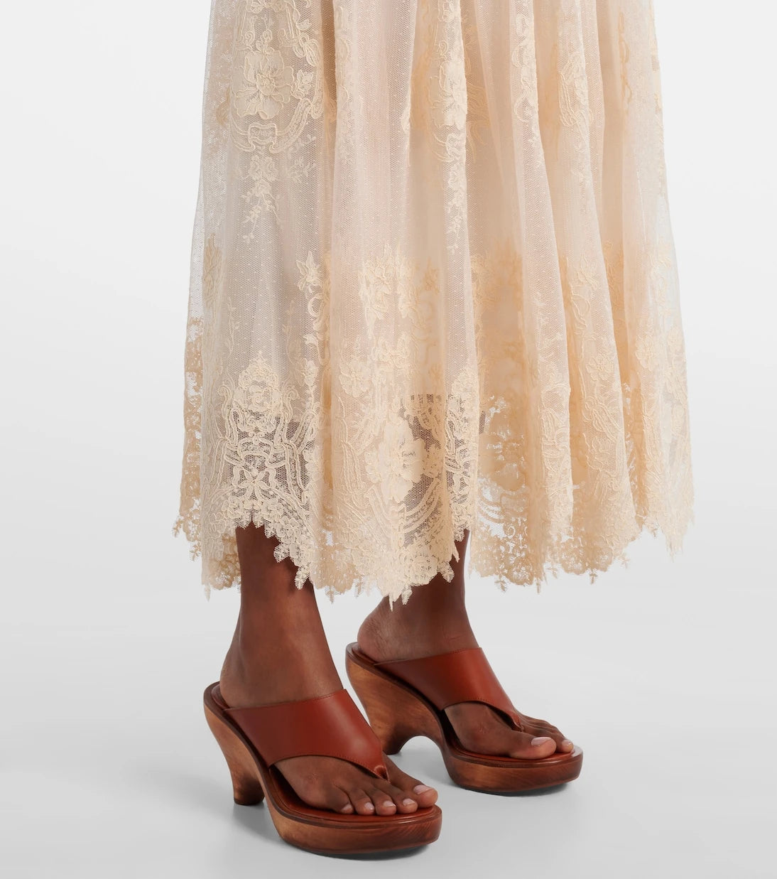 Zimmermann - Hypnotic floral lace maxi skirt