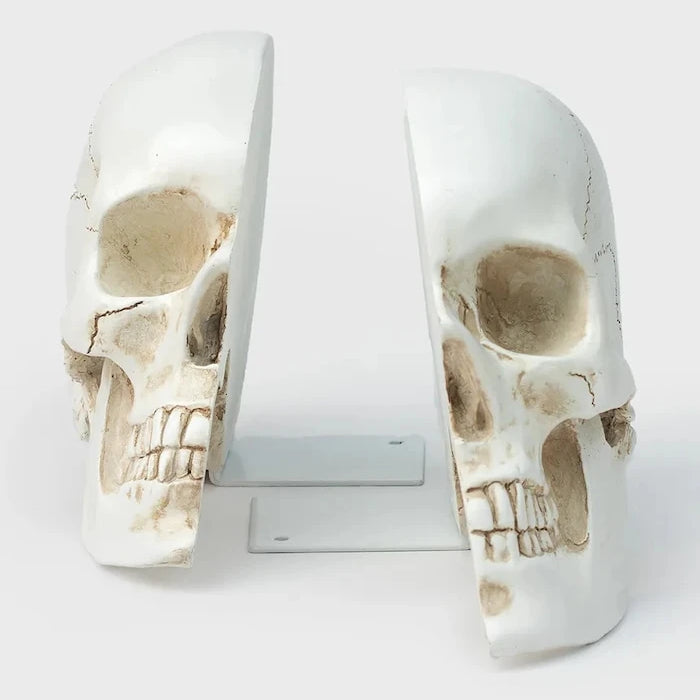 Luckies of London Skull Kitap Destekleri 12,3 x 15 x 21,5 cm (2 adet)